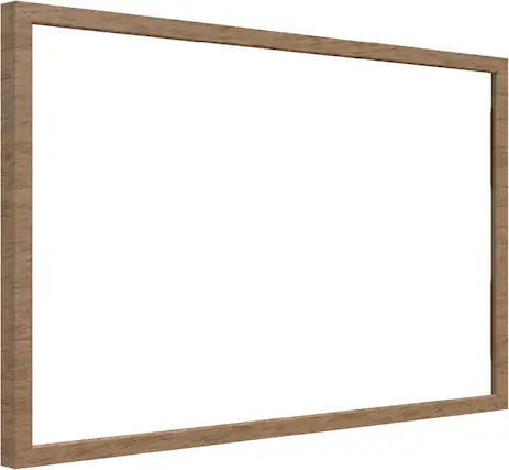 Front. Amazon - Echo Show 21 Frame - Light wood.