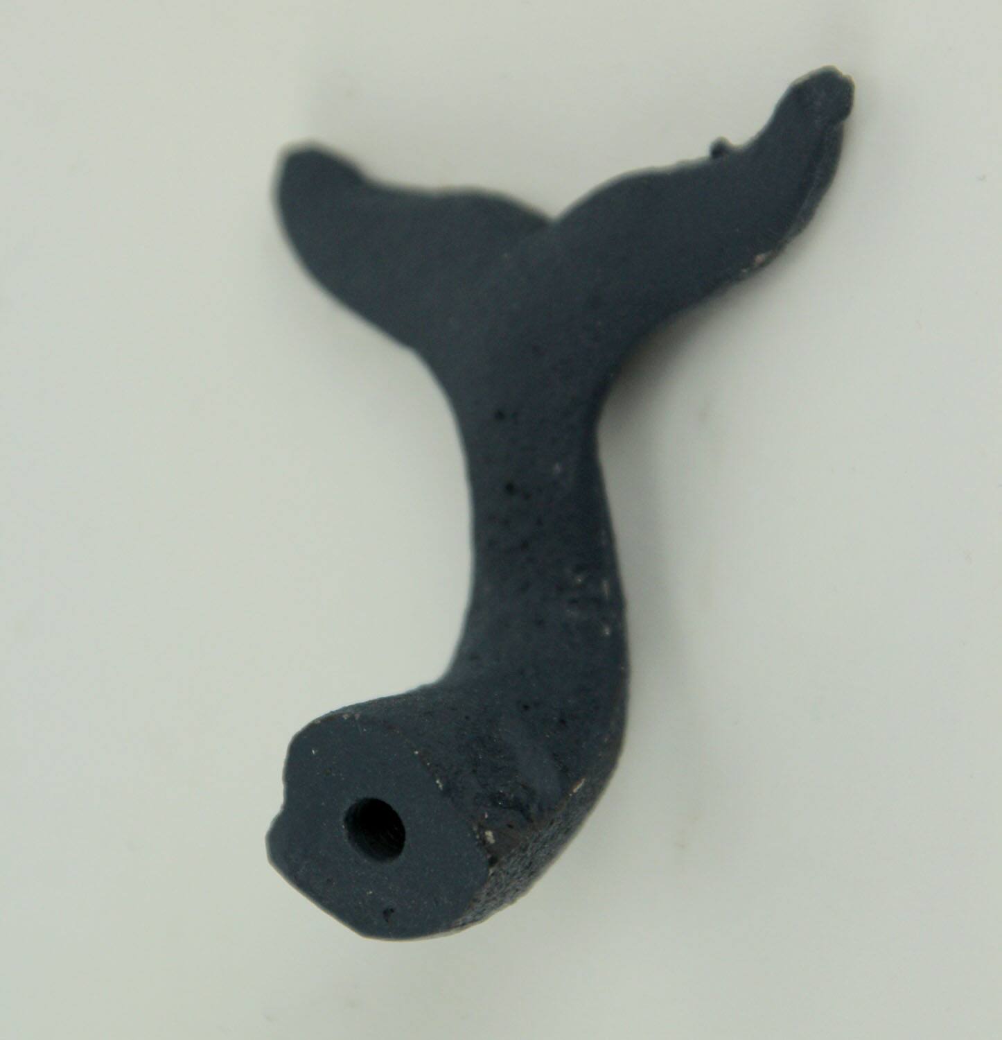 Alt View 7. Zeckos - Navy Blue Cast Iron Whale Tail Drawer or Cabinet Door Pulls Set of 12 - Navy.