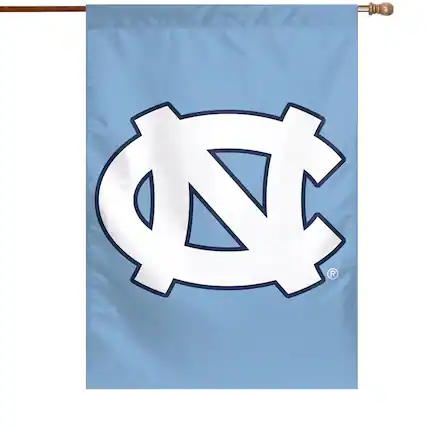 Front. WinCraft - North Carolina Tar Heels 28" x 40" Big Logo House Flag - Multicolor.