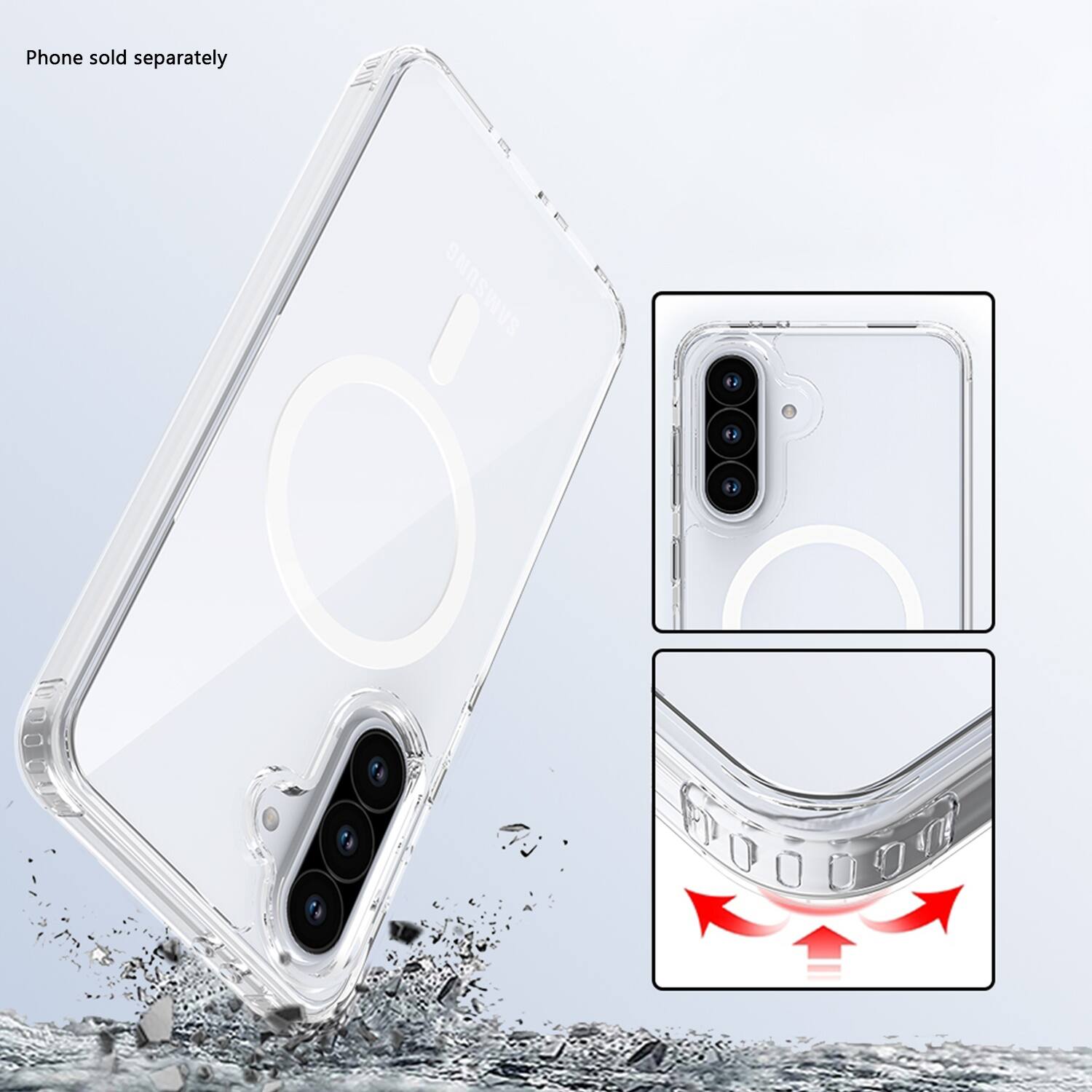 Phone sold separately. Samsung phone.