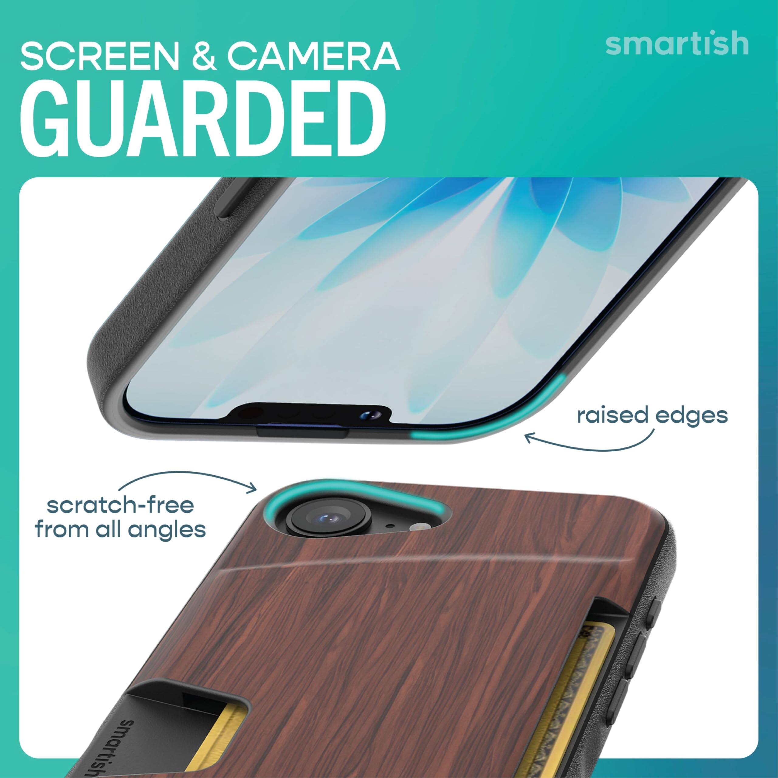 SCREEN & CAMERA GUARDED

smartish

raised edges

scratch-free from all angles

smartish