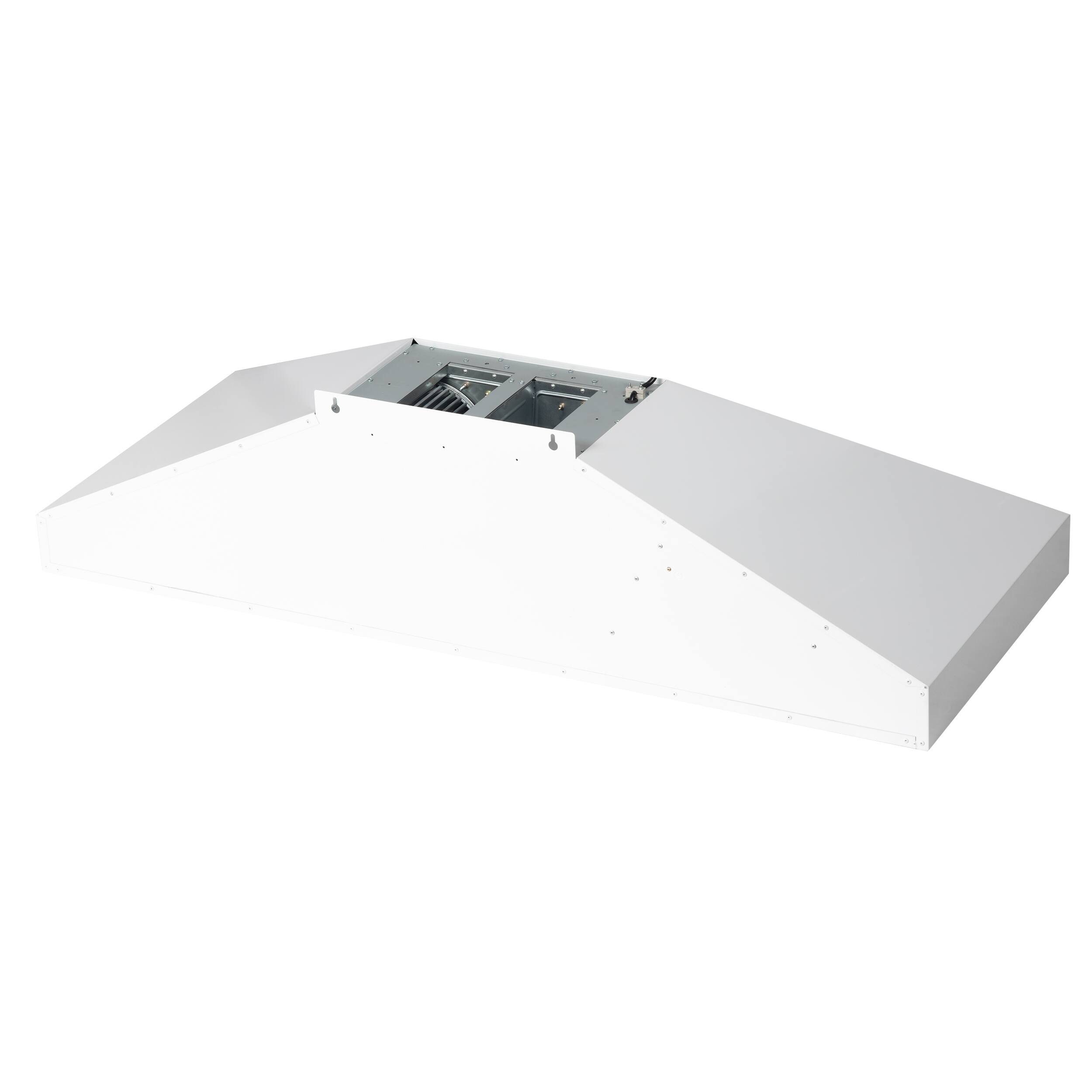 Back. Forno Appliances - Aria 60 in. Convertible Wall-Mounted Range Hood - White.