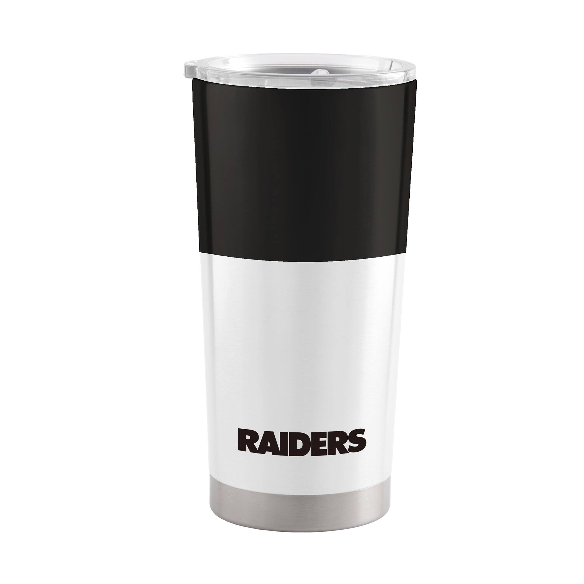 Alt View 1. Logo Brands - Las Vegas Raiders 20oz. Colorblock Stainless Tumbler - Multicolor.