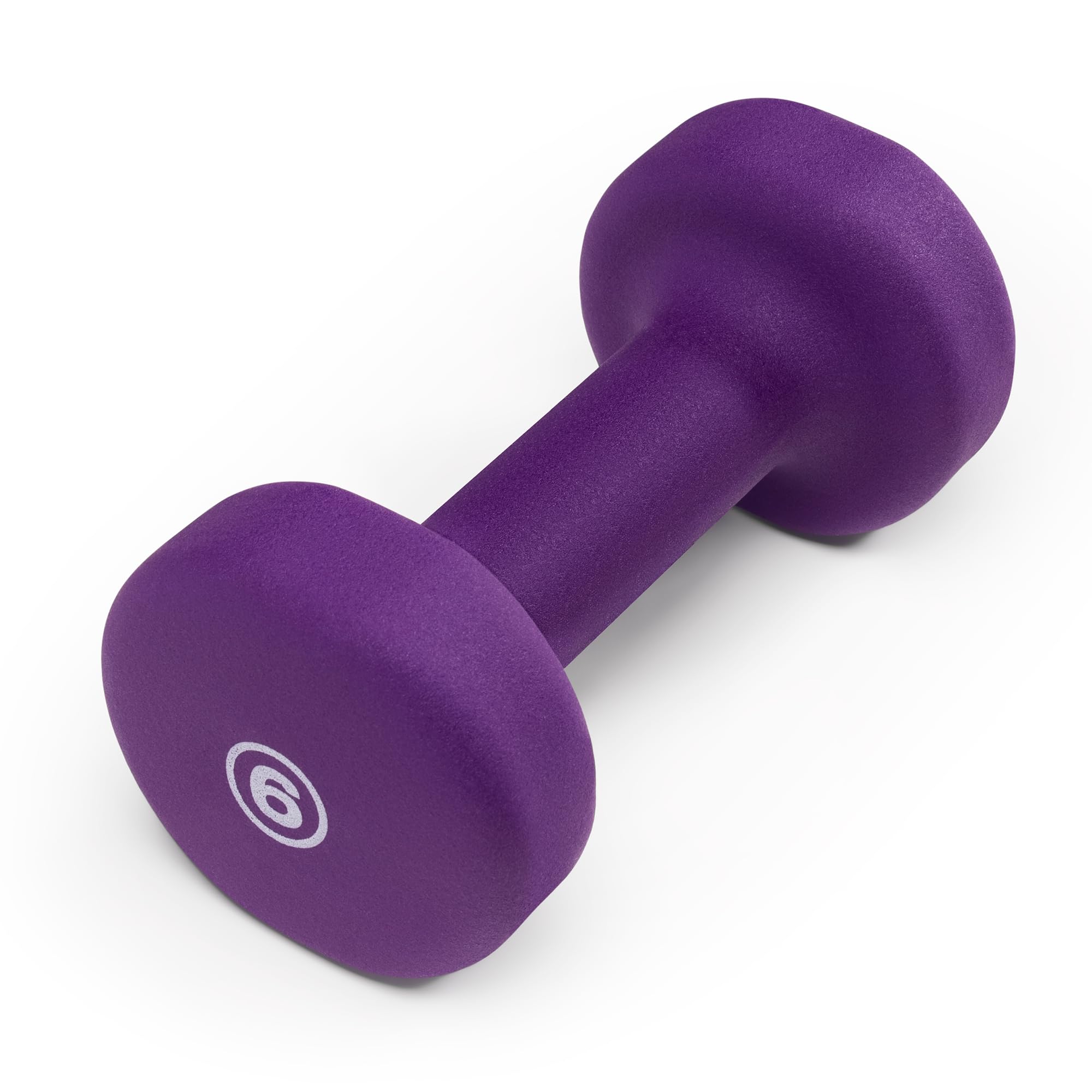 Front. ThinkLink Electronic - Colo Dumbbell Hand Weights Exercise Free For Home Gym p PREMIUM NEOPRENE CONSTRUCTION Build to facilitate - Eggplant.