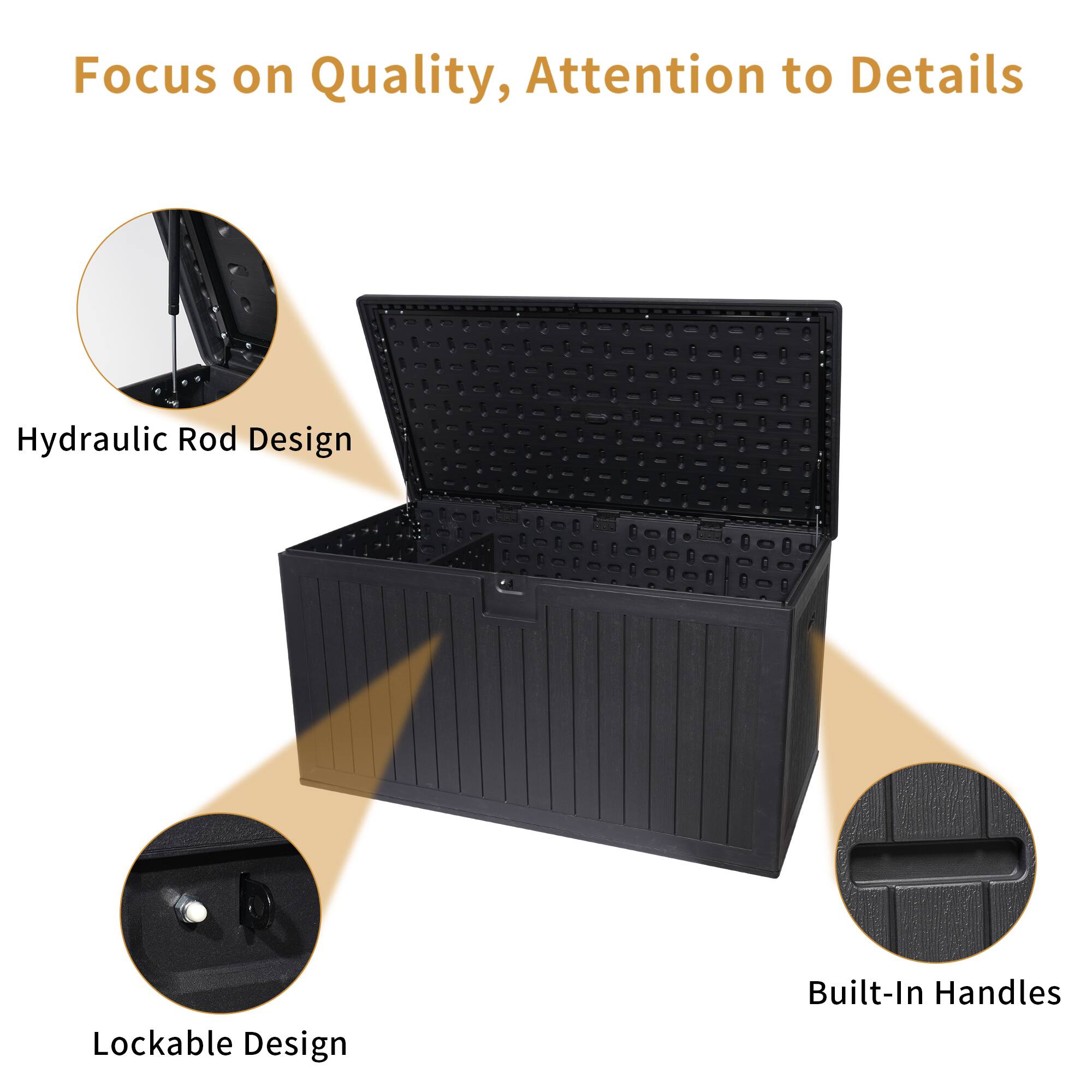 Focus on Quality, Attention to Details

- Hydraulic Rod Design
- Lockable Design
- Built-In Handles