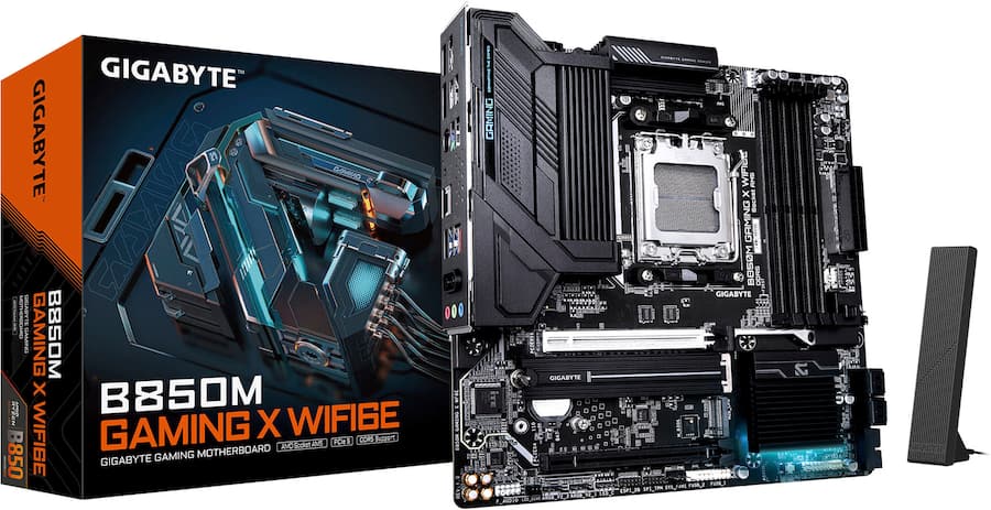 GIGABYTE B850M GAMING X WIFI6E (Socket AM5) AMD B850 mATX DDR5 Wi GIGABYTE B850M GAMING X WIFI6E (Socket AM5) AMD B850 mATX DDR5 Wi