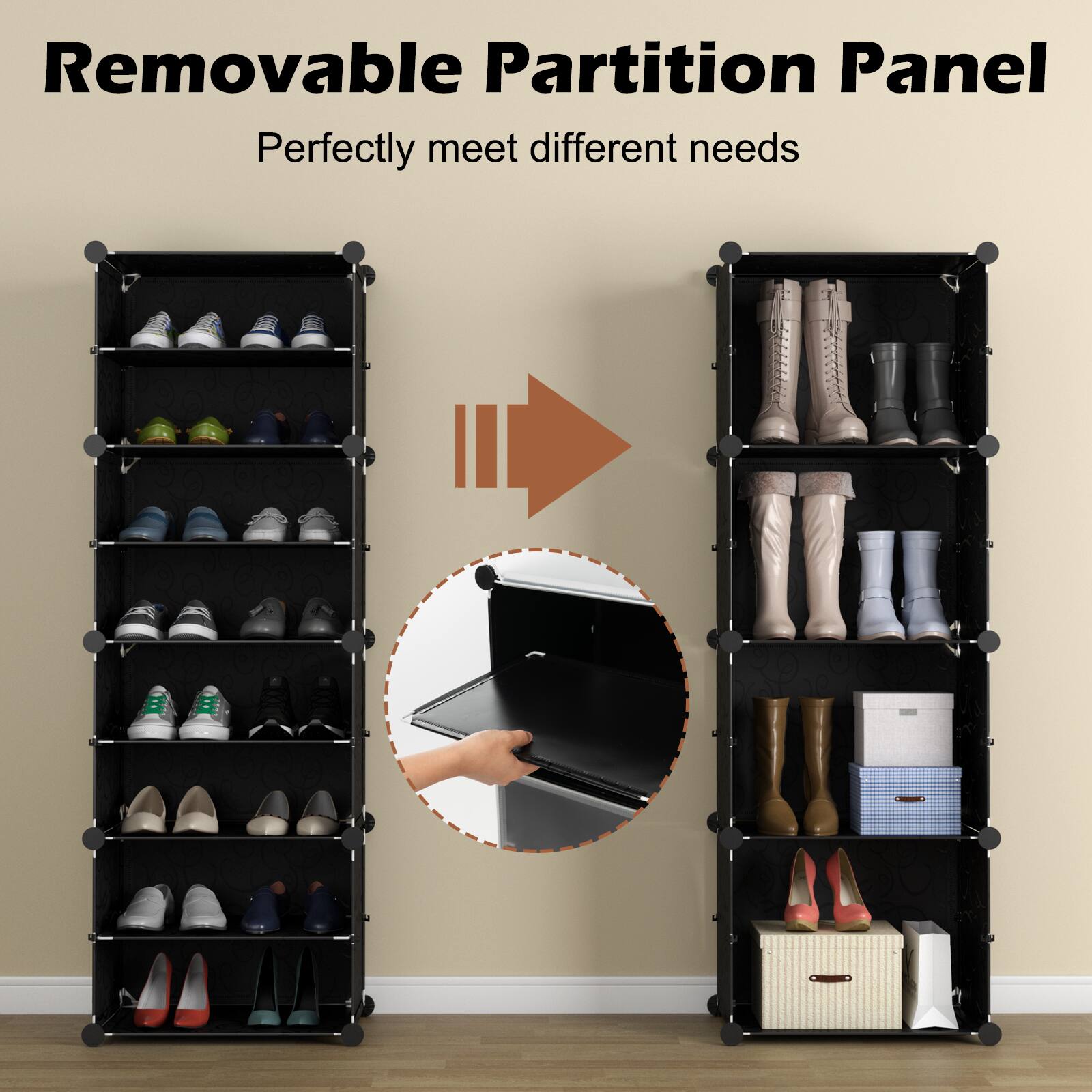 Removable Partition Panel
Perfectly meet different needs