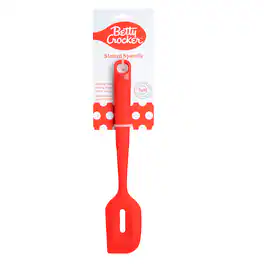 Betty Crocker - Silicone 12 Inch Slotted Spatula - Red