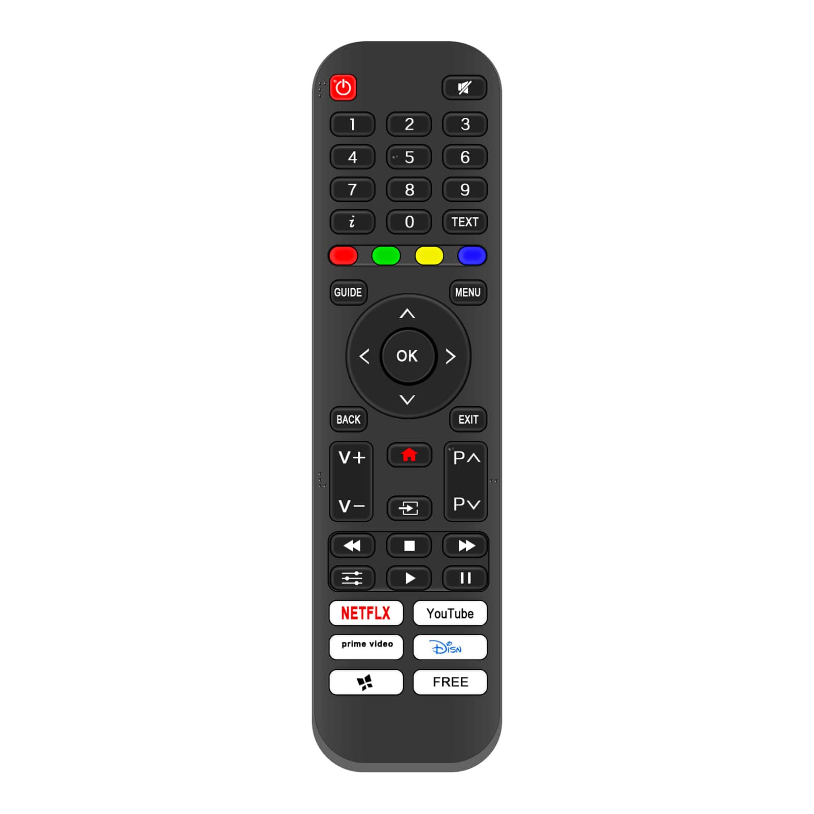 VINABTY - New RM-C3266 Replaced Remote Control Fits for JVC DVD DVD-SH873 DVD-SH875 DVD-SH877 DVD-SH885M - Black