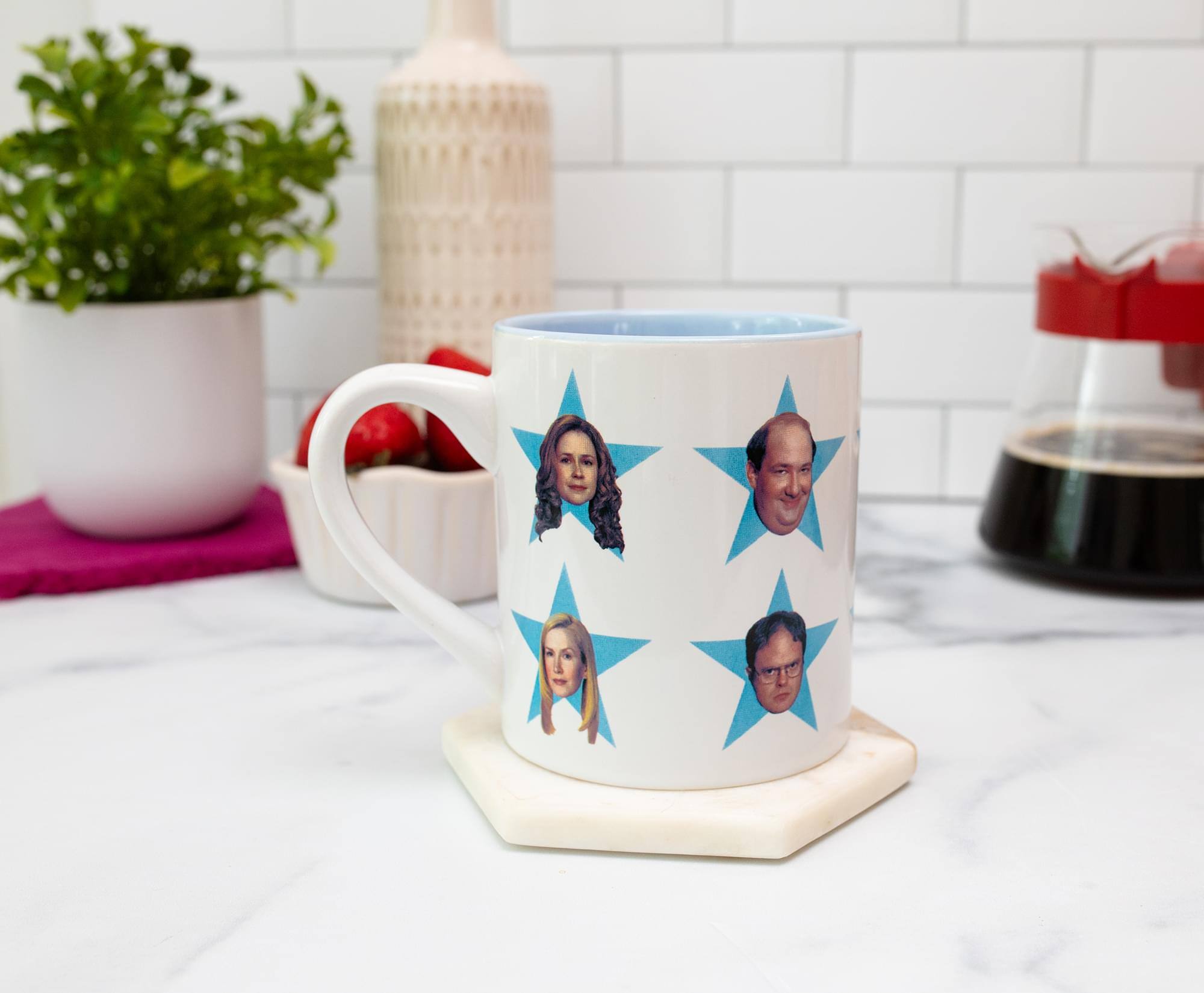 Alt View 3. Silver Buffalo - The Office Cast Stars Ceramic Mug | Holds 14 Ounces - White.