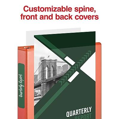 Customizable spine, front and back covers

QUARTERLY REPORT
