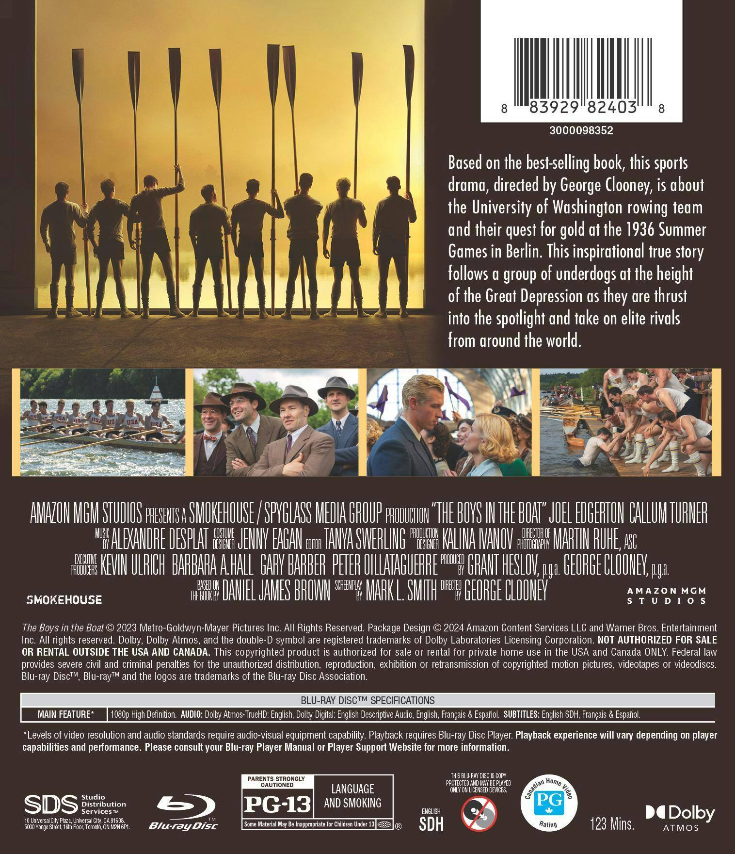 Back. The Boys in the Boat [Blu-ray].