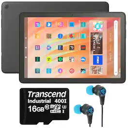 Amazon - Fire HD 10 32GB 10.1" Tablet with Wi-Fi - 13th Gen + Accessories - Black