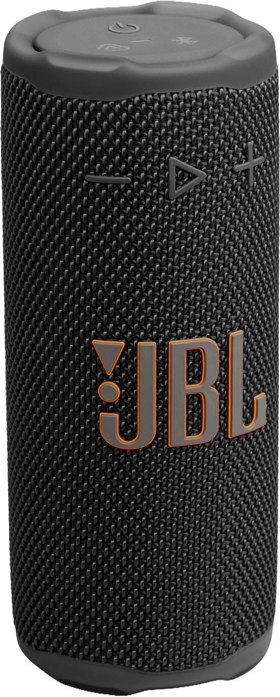 Left. JBL - Grip Portable Wireless Speaker with Built-In Light - 2025 - Black.