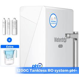 Waterdrop - X12 Reverse Osmosis System Extra WD-PT-05B-L Water Filter Pitcher - White