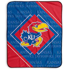 Pegasus - Kansas Jayhawks 50" x 60" Diamond Logo Fleece Blanket - Multicolor