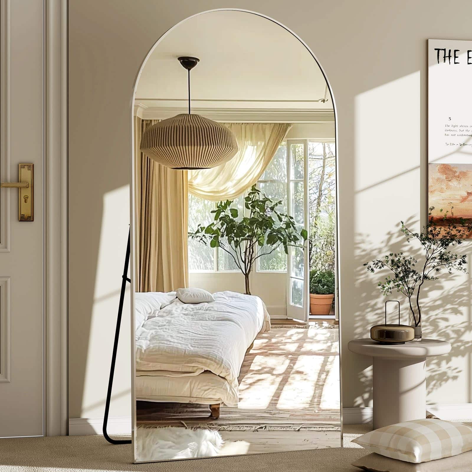Hirose Alice - Full Length Mirror aluminum Alloy Frame arch Mirror Hd full Body Mirror for Bedroom Or Living Room