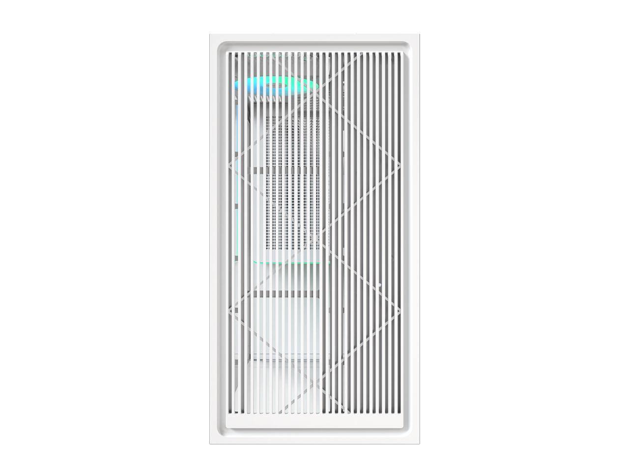 Alt View 5. Montech - MONTECH TG3 ATX Mid Tower, ARGB Fans & Strip, Tempered Glass, RTX 5090 Support - White.