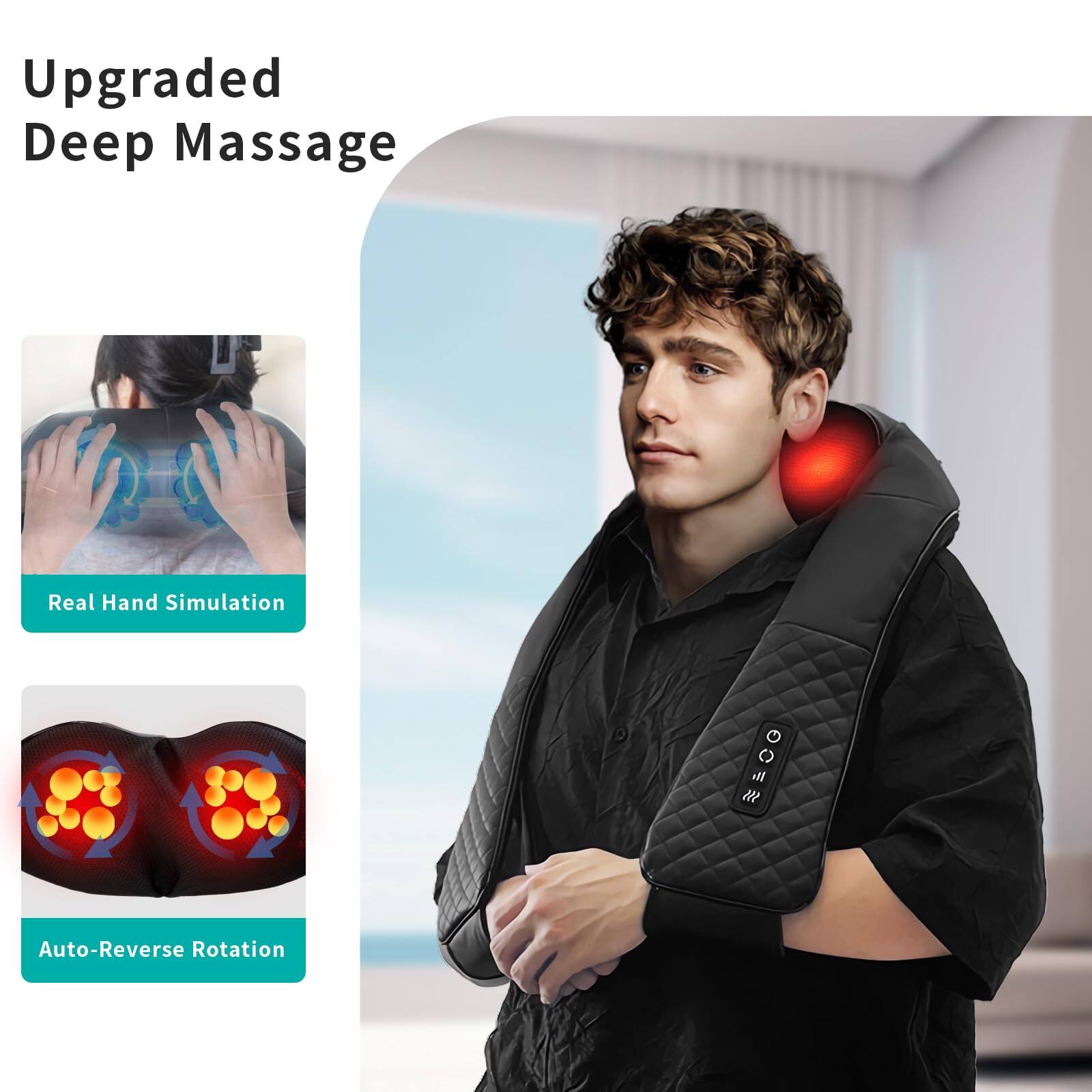 Upgraded Deep Massage

Real Hand Simulation

Auto-Reverse Rotation