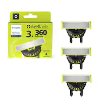 Philips Norelco - OneBlade 360 Blade Replacement Blades - Black - Front_Zoom