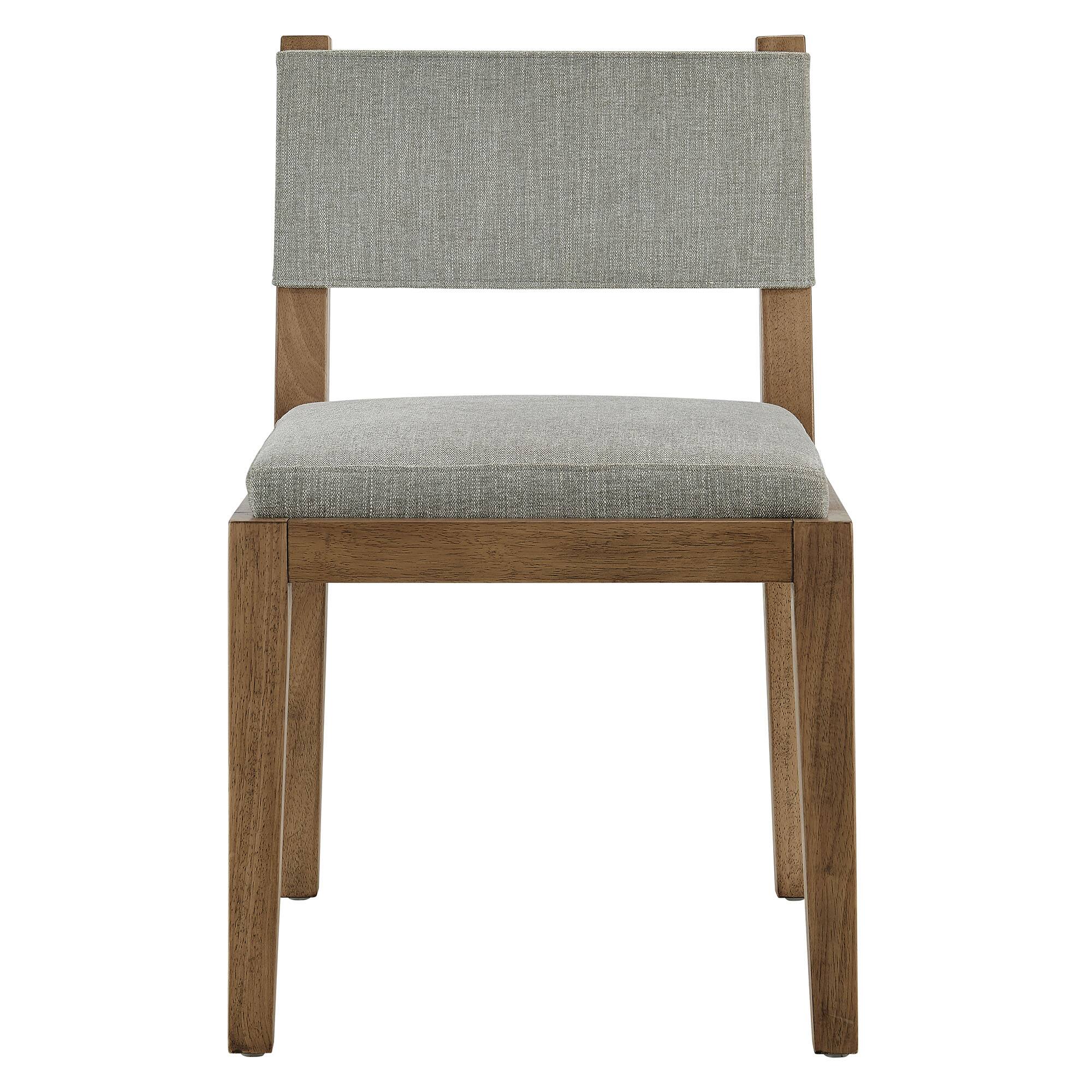 Alt View 4. Modway - Calder Fabric Upholstered Wood Armless Dining Chair by Modway - Wheat.