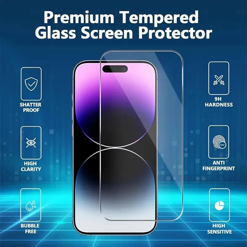 Premium Tempered Glass Screen Protector

- SHATTER PROOF
- 9H HARDNESS
- HIGH CLARITY
- ANTI FINGERPRINT
- BUBBLE FREE
- HIGH SENSITIVE
