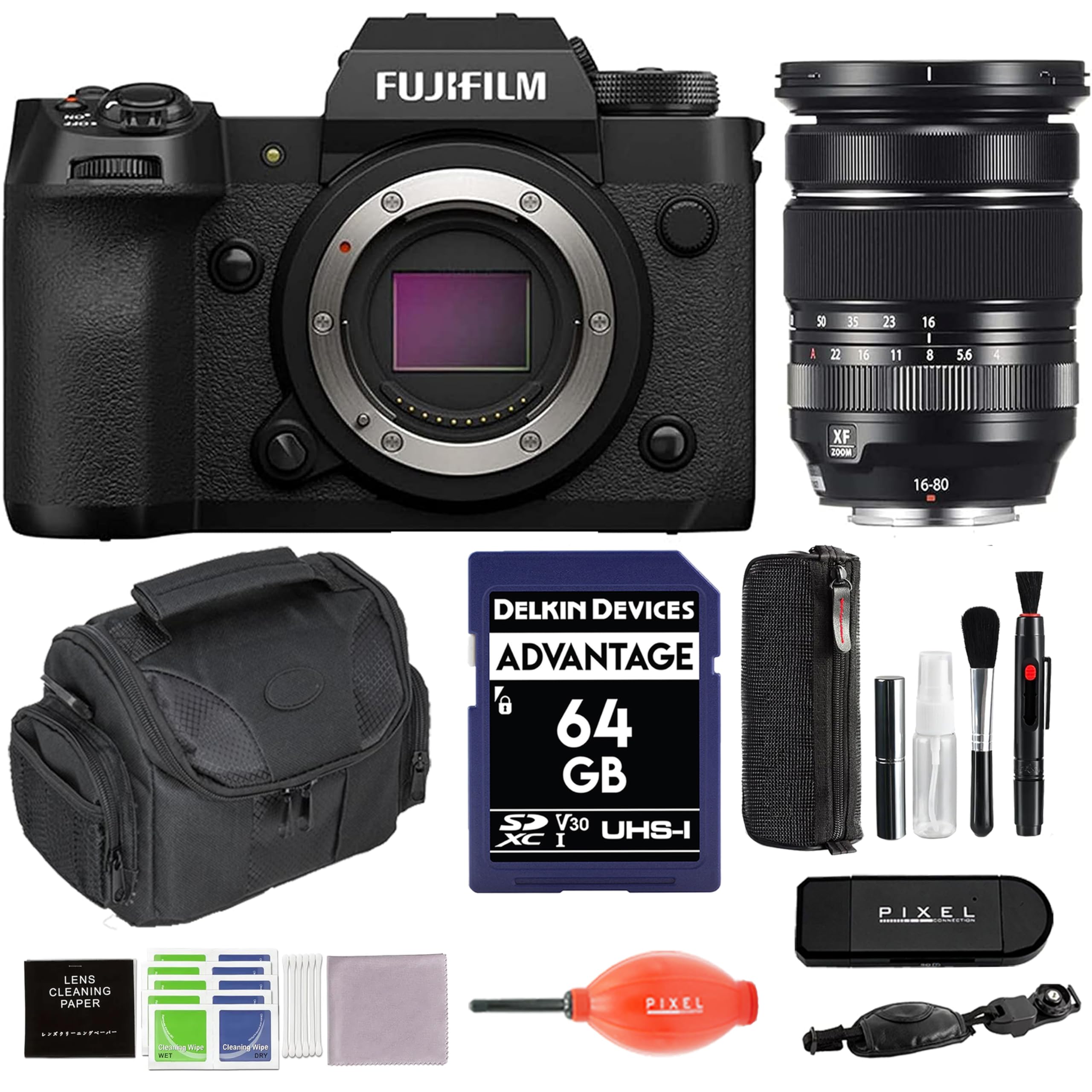 FUJIFILM  
A 22 35 16 23 11 16 I 8 5.6 4 +  
XF MOOE 16-80  
DELKIN DEVICES ADVANTAGE 6 64 GB SP V30 UHS-I  
XC I PIXEL LENS CLEANING PAPER PIXEL  
crdin far Contraca Irgr