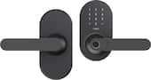 Aqara - Smart Lock U300 Matter over Thread Lever Set with Touchpad/NFC/Auto Lock/Home Key/Fingerprint/Bluetooth/Key Access - Black
