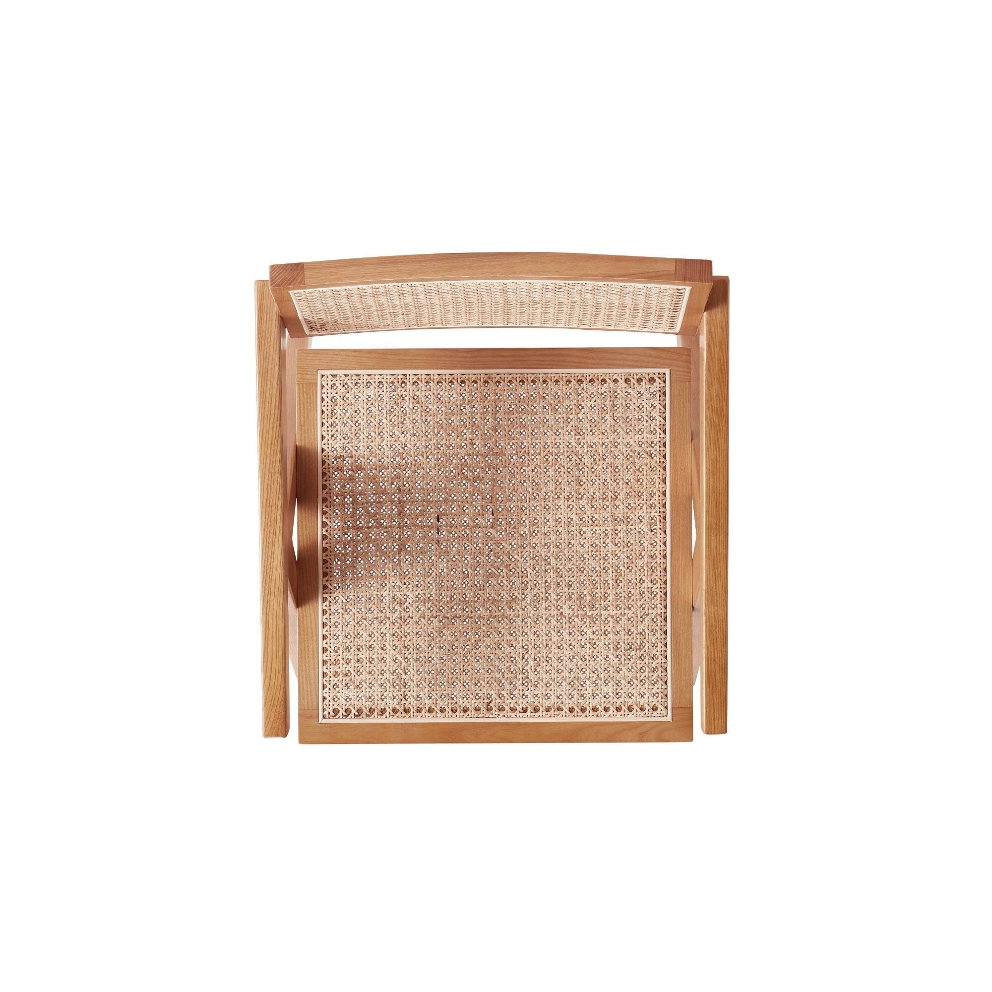 Alt View 4. Manhattan Comfort - Hamlet Industry Chic Wood Dining Chair with Arms - Set of 2 - Natural.