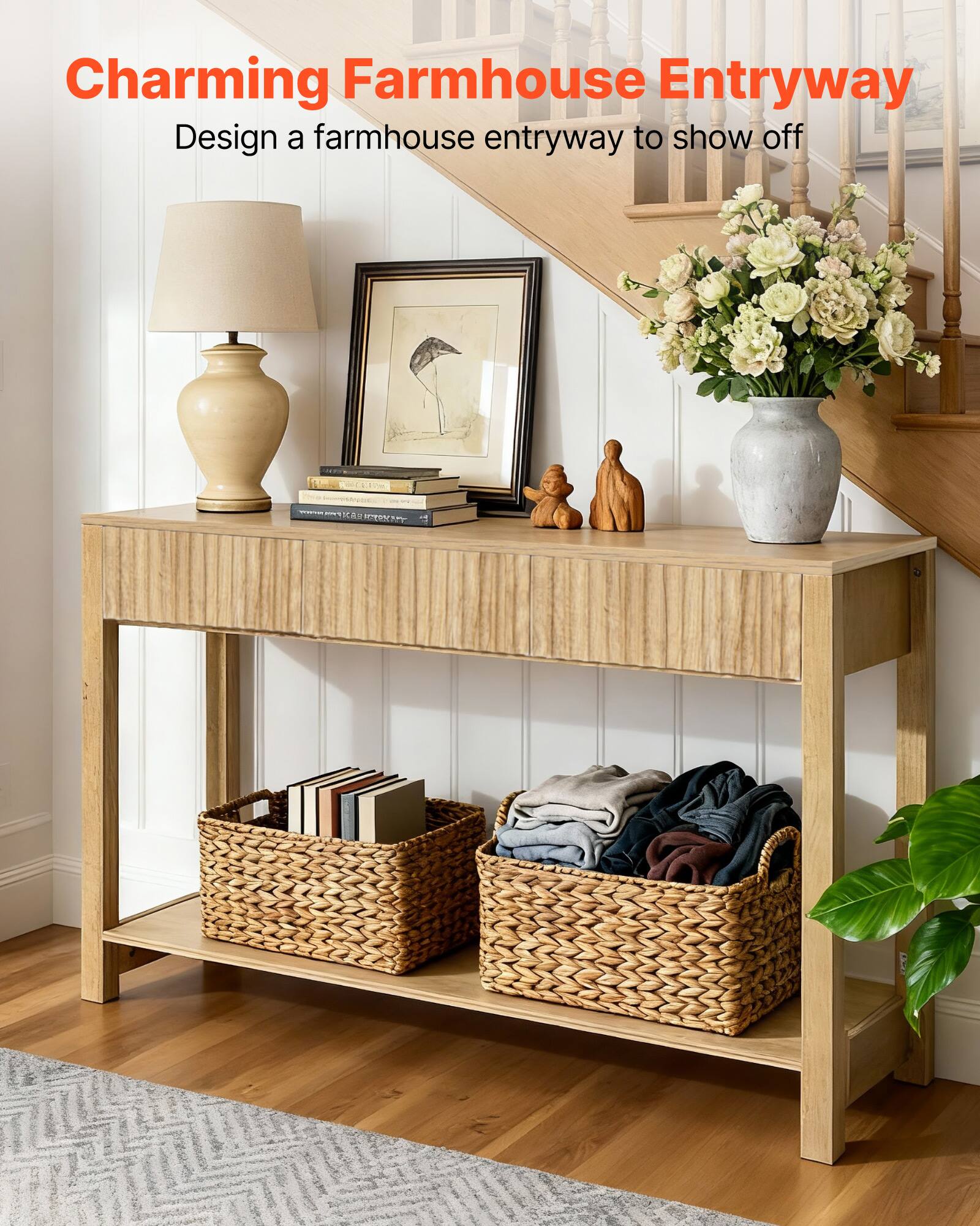 Charming Farmhouse Entryway  
Design a farmhouse entryway to show off