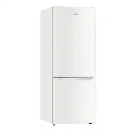 BANGSON - 7.1 Cu.Ft Fridge, Bottom Freezer, Large Capacity, Energy Saving, Adjustable Temp, Low Noise - Cream White