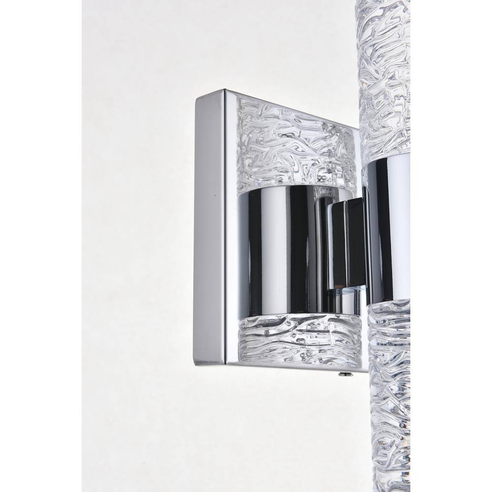 Alt View 9. Elegant Lighting - Vega 6 light Chrome LED Wall Sconce - Chrome.