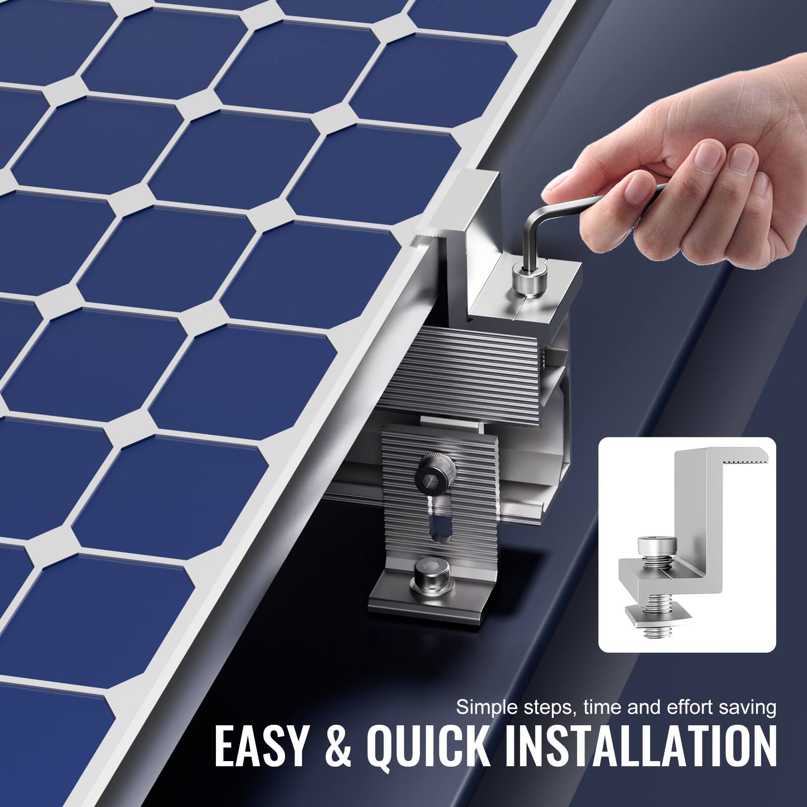 Simple steps, time and effort saving  
EASY & QUICK INSTALLATION