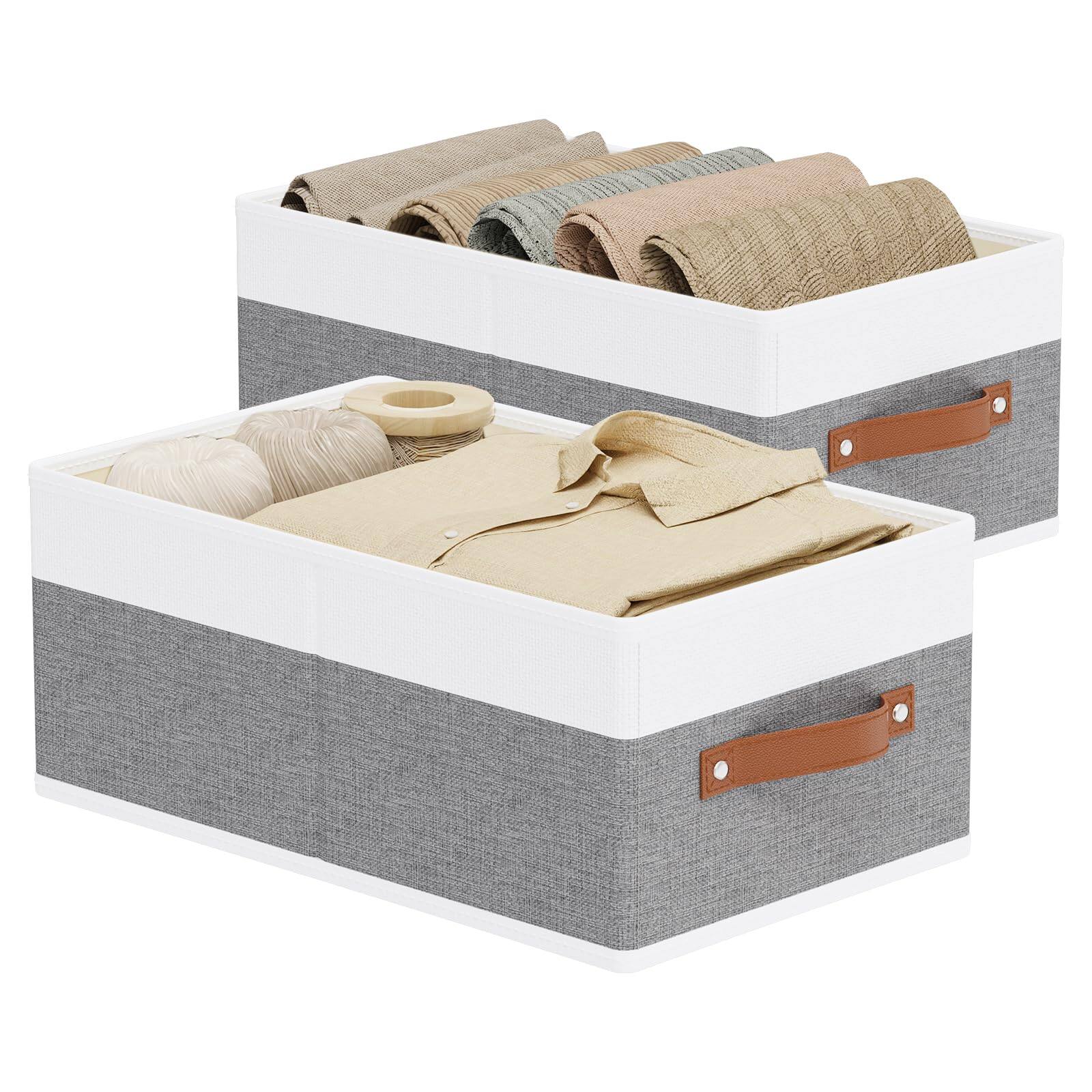 White/Grey Large -2 Pack