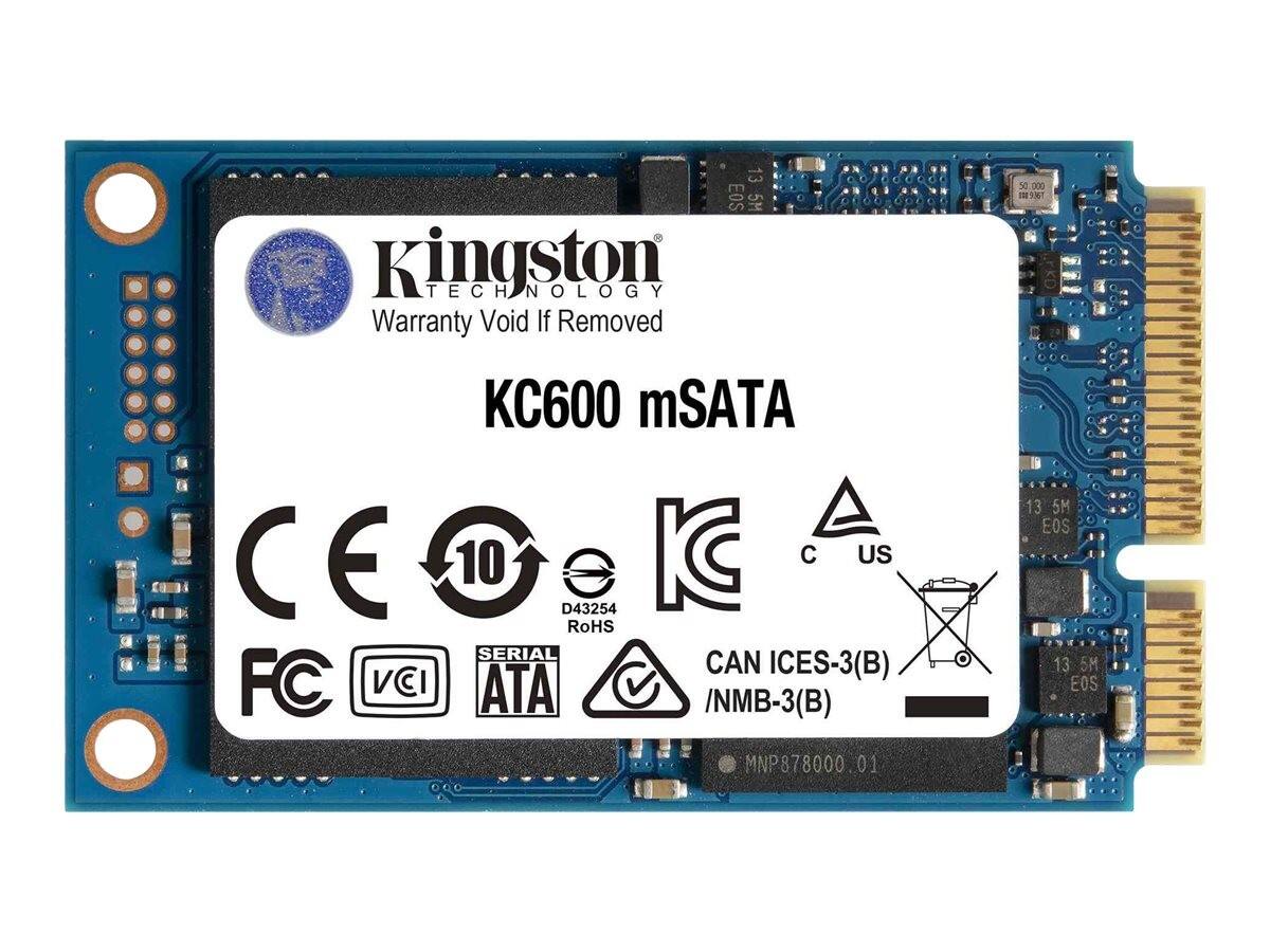 Kingston KC600 256 GB Solid State Drive mSATA Internal SATA (SATA