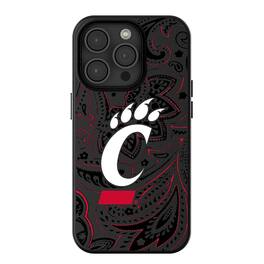 Keyscaper - NCAA - Cincinnati Bearcats Paisley iPhone Magnetic Bump Case - 14 - Black