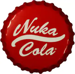 PopMarket - Fallout - Tin Sign - Nuka-Cola Bottle Cap - COLLECTIBLES - Multicolor