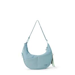 Bagsmart - REIKI Expandable Hobo Bag, Water-Resistant Crossbody with Wet/Dry Compartment for Workouts & Travel - Carolina Blue