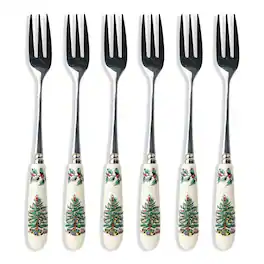 Spode - Christmas Tree Collection, 6-Piece Pastry Forks - Multicolor - Multicolored