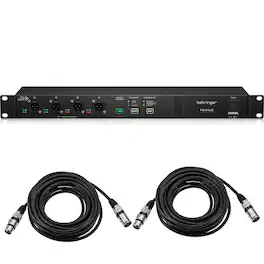 Behringer - P24HUB StageConnect Bus Powering Hub for Personal Monitor Mixers With Black XLR Cable
