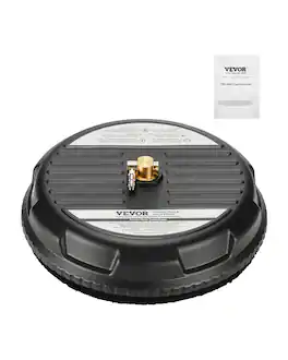 VEVOR - 15" Pressure Washer Surface Cleaner, Plastic Pressure Washer Attachments with 4 Wheels, 4000 Max PSI - Black