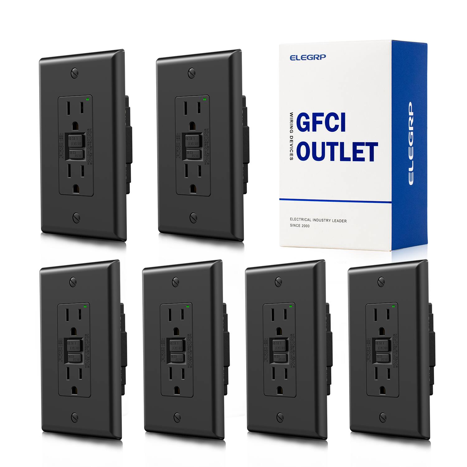 ELEGRP GFCI OUTLET  
ELECTRICAL INDUSTRY LEADER SINCE 2009