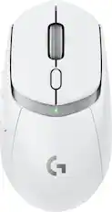 Front. Logitech - G309 LIGHTSPEED Lightweight Wireless Optical Gaming Mouse with HERO 25K Sensor - White.