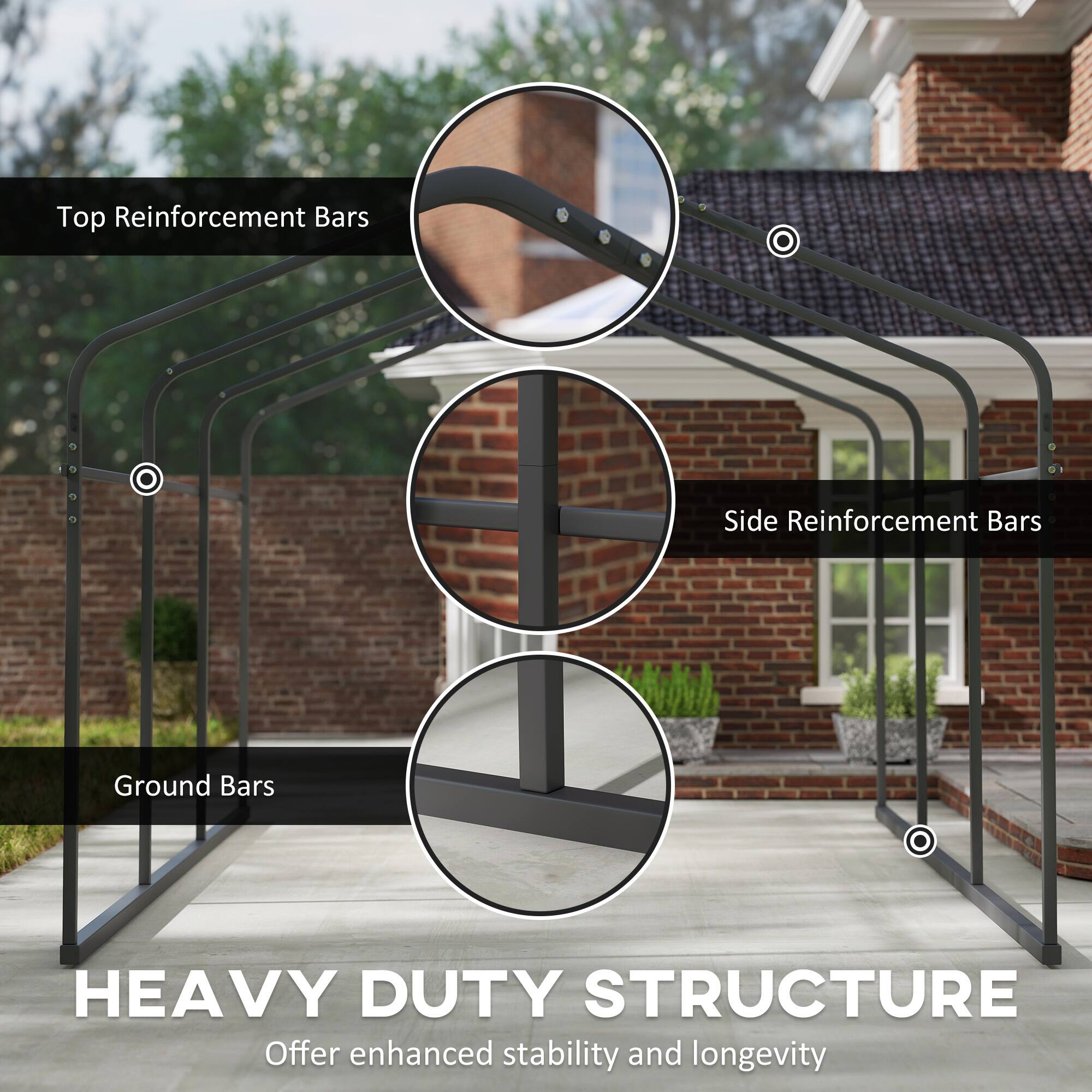 Top Reinforcement Bars  
Side Reinforcement Bars  
Ground Bars  

HEAVY DUTY STRUCTURE  
Offer enhanced stability and longevity