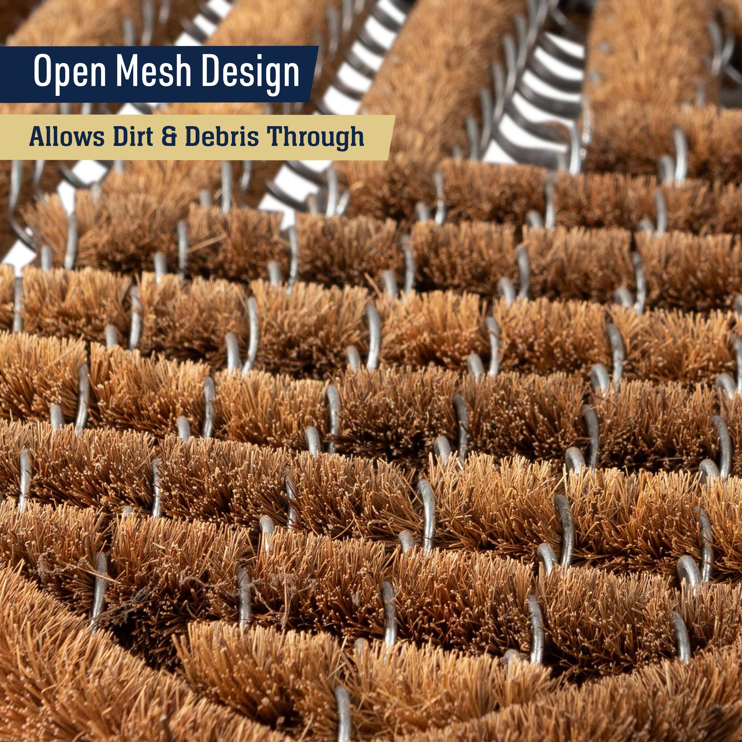 Open Mesh Design  
Allows Dirt & Debris Through