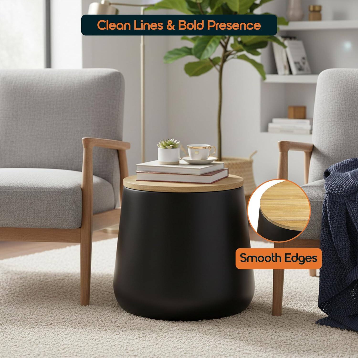 Clean Lines & Bold Presence  
Smooth Edges