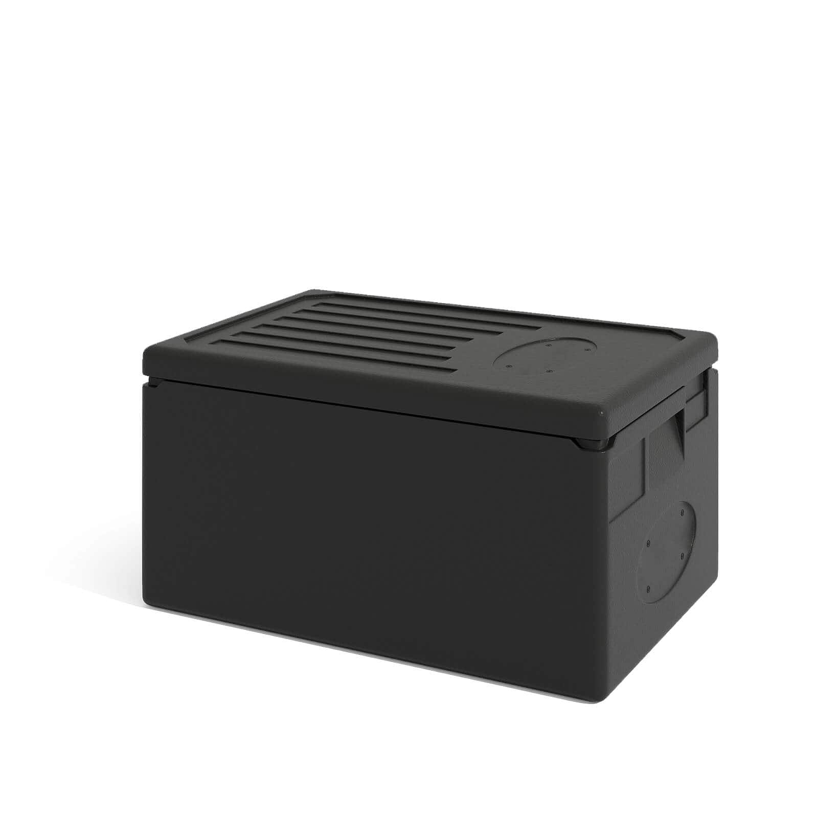 Front. Costway - Costway 49 Qt Insulated Food Pan Carrier with Built-in Handles for Camping Catering Buffet - Black.