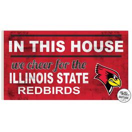Jardine - Illinois State Redbirds 11'' x 20'' Indoor/Outdoor In This House Sign - Red