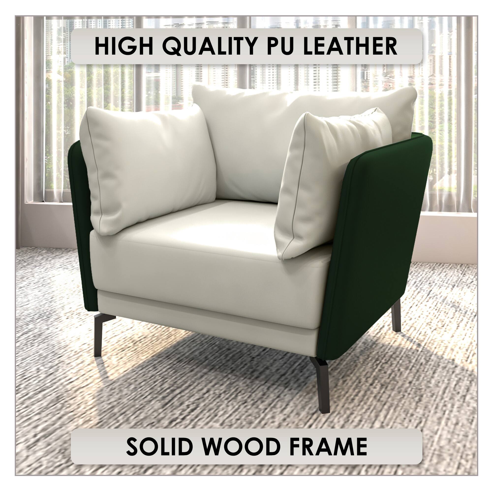 HIGH QUALITY PU LEATHER  
SOLID WOOD FRAME