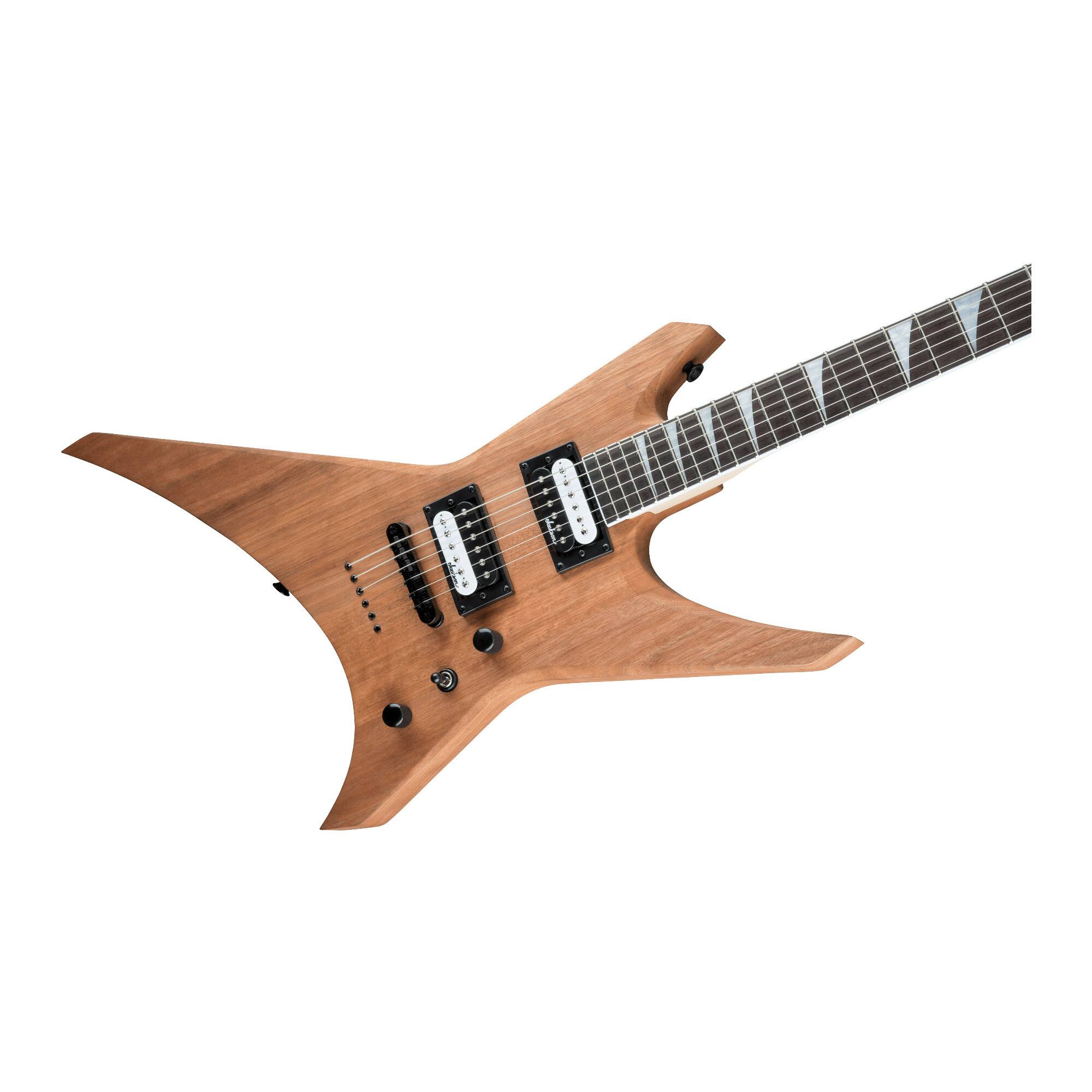 Left. Jackson - Jackson JS Series Warrior JS32T 6 String Natural Oil Electric Guitar.